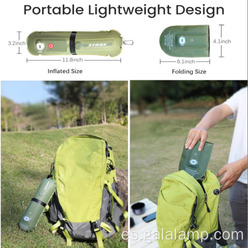 Lámpara de campamento, atracción magnética y diseño impermeable